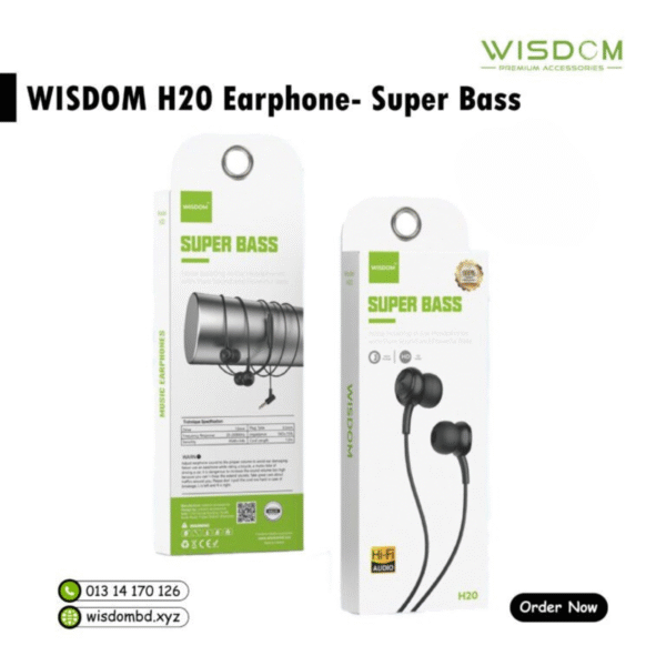 WISDOM H20 Earphone Super Bass